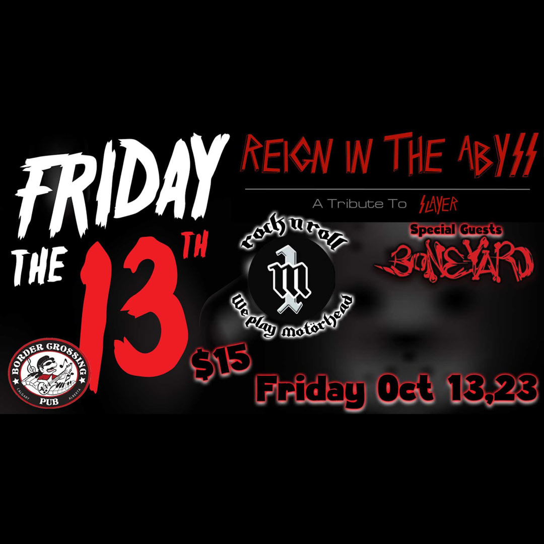 Slayer & Motörhead Tributes w/ Boneyard